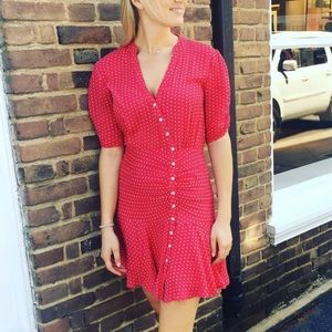 Free People Retro Red Dress
